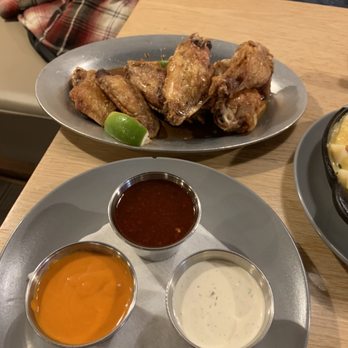 The Cut - So we got the Ponzu wings and we got the other sauce on the side. - Burgers Near Me - Irvine, California The Cut - So we got the Ponzu wings and we got the other sauce on the side. - Burgers Near Me - Irvine, California