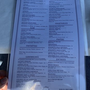 Gatsby's Landing - Lunch menu - New American Near Me - Roslyn, New York