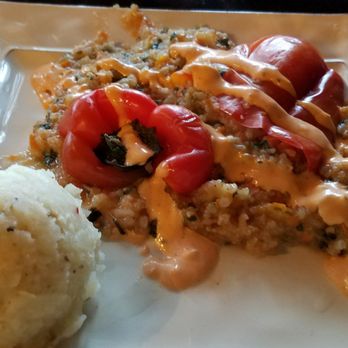 Moose-AKa's - stuffed pepper with rice pilaf - Mediterranean Near Me - Denali, Alaska