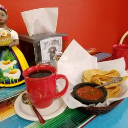 Homemade salsa with chips to every order - delicious