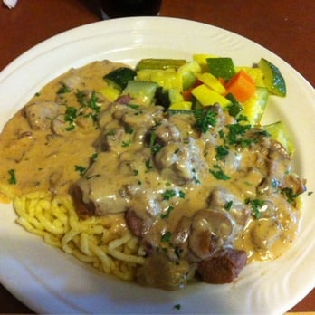 The Forester  - Beef stroganoff and mixed veggies - German Near Me - Camino, California