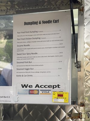 Menu photo 2 Dumpling & Noodle Cart Richmond, VA