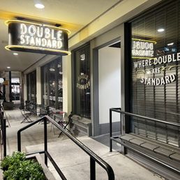 Exterior outside entrance of Double Standard - San Antonio, Texas Exterior outside entrance of Double Standard - San Antonio, Texas