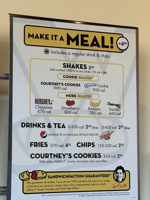 Menu photo 2 Which Wich Chandler, AZ