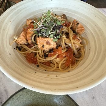 La Casa Mia - Salmon shenji spaghetti - Japanese Near Me - Santa Clara, California La Casa Mia - Salmon shenji spaghetti - Japanese Near Me - Santa Clara, California
