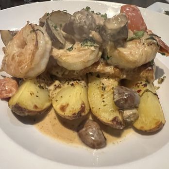 69 Prime - Seabass with sautéed shrimp - Steakhouses Near Me - Homewood, Illinois