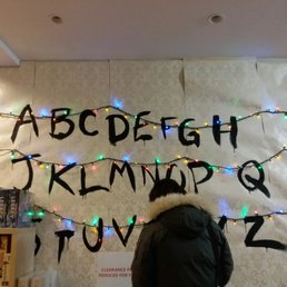 Stranger Things themed Christmas decorations!