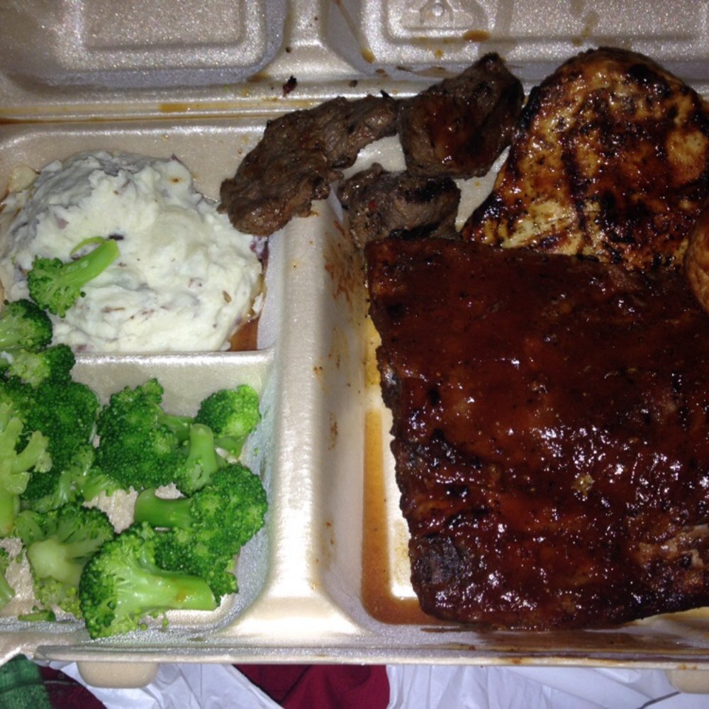 The best part of this meal was the steak tips and there were only 3 of them. :-( The best part of this meal was the steak tips and there were only 3 of them. :-(