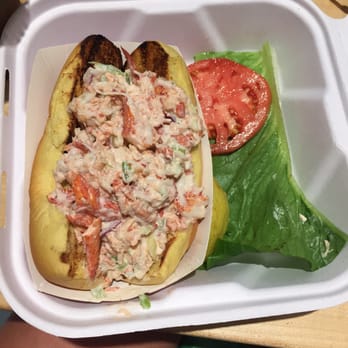 The Dock House - Lobster roll with side "salad" - Seafood Near Me - Sag Harbor, New York The Dock House - Lobster roll with side "salad" - Seafood Near Me - Sag Harbor, New York