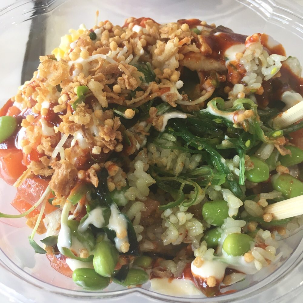 Poke' Bop - Salmon crunch bowl! - Poke Near Me - Dallas, Texas Poke' Bop - Salmon crunch bowl! - Poke Near Me - Dallas, Texas