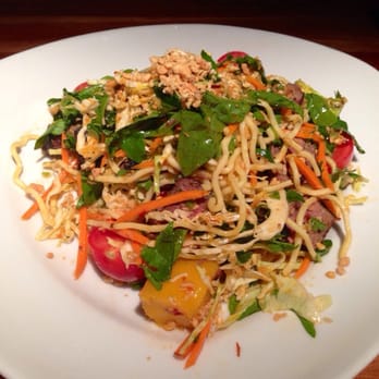 Houston's Restaurant - Thai steak and noodle salad. My husband loved it! - American Near Me - Pompano Beach, Florida Houston's Restaurant - Thai steak and noodle salad. My husband loved it! - American Near Me - Pompano Beach, Florida
