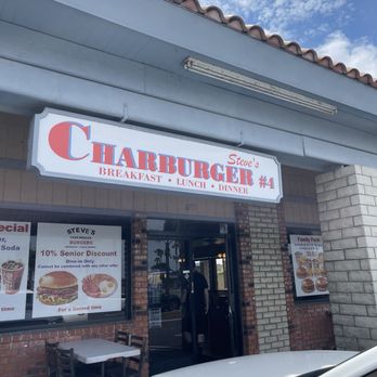 Steve's No 4 Charbroil - New signs - Burgers Near Me - Huntington Beach, California