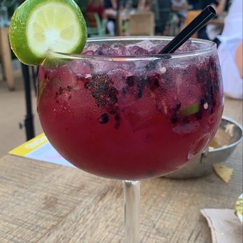 Cha Cha's Latin Kitchen - Blackberry Serrano Daiquiri - Mexican Near Me - Irvine, California Cha Cha's Latin Kitchen - Blackberry Serrano Daiquiri - Mexican Near Me - Irvine, California