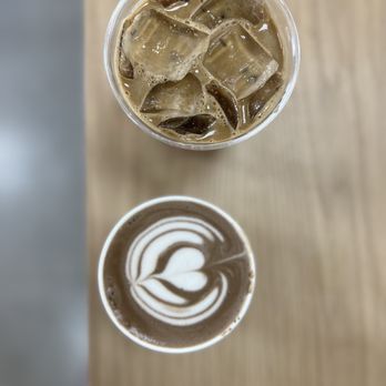 Nook coffee bar - Honey lavender latte and the mushroom one - Coffee & Tea Near Me - Rancho Cucamonga, California Nook coffee bar - Honey lavender latte and the mushroom one - Coffee & Tea Near Me - Rancho Cucamonga, California