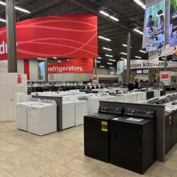 Hahn Appliance Warehouse - This is the washer and dryer section of the warehouse.