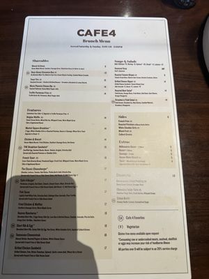 Menu photo 1 Cafe 4 Knoxville, TN