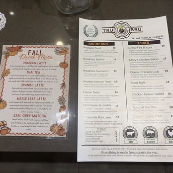 Tru Bru - Menu for fall - Coffee & Tea Near Me - Orange, California Tru Bru - Menu for fall - Coffee & Tea Near Me - Orange, California