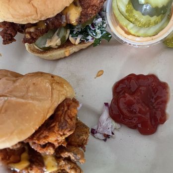 Dave's Hot Chicken - Dave's #2 2 Sliders w/ Fries - Halal Near Me - Tonawanda, New York Dave's Hot Chicken - Dave's #2 2 Sliders w/ Fries - Halal Near Me - Tonawanda, New York