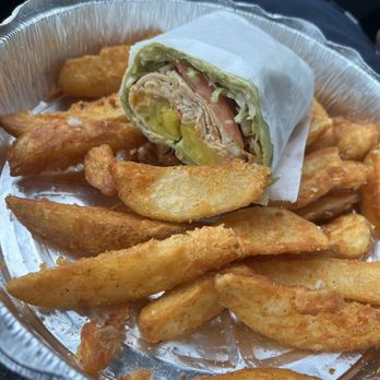 NY Gourmet Deli - Chicken wrap & home fries - Sandwiches Near Me - Indianapolis, Indiana