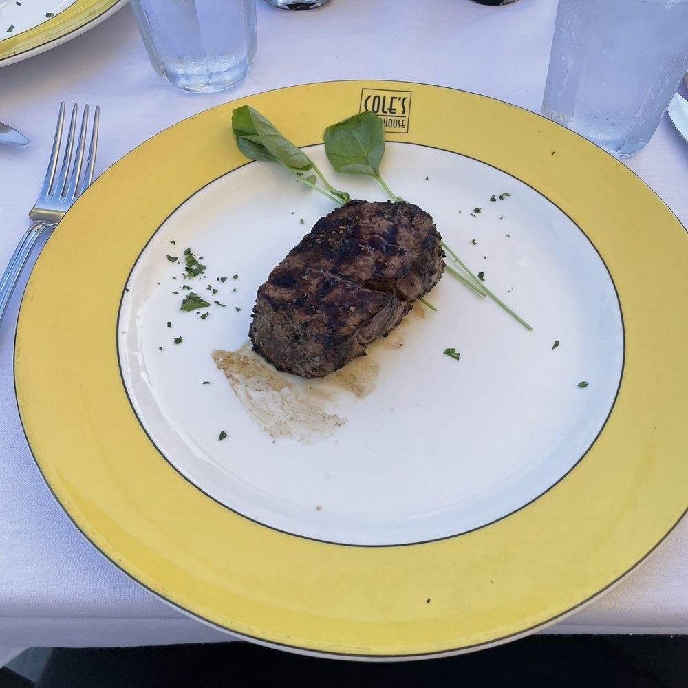 Cole's Chop House - Black Angus Petite Filet Mignon - Steakhouses Near Me - Napa, California Cole's Chop House - Black Angus Petite Filet Mignon - Steakhouses Near Me - Napa, California