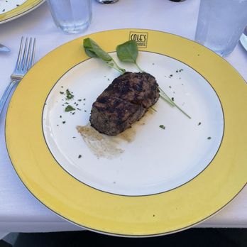 Cole's Chop House - Black Angus Petite Filet Mignon - Steakhouses Near Me - Napa, California