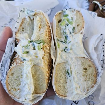 Forgotten Bakery - Scallion cream cheese bagel - Bakeries Near Me - Sacramento, California