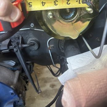Automotive Classics - Taking measurements cuz he put again wrong master cylinder on car - Auto Repair Near Me - Canoga Park, California Automotive Classics - Taking measurements cuz he put again wrong master cylinder on car - Auto Repair Near Me - Canoga Park, California
