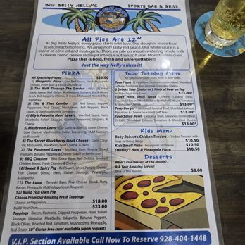 Big Belly Nelly's - Menu - Sports Bars Near Me - Bullhead City, Arizona
