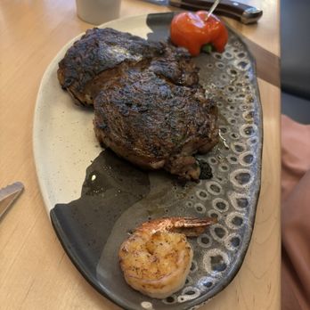 Earl’s Landing - 16 oz ribeye and a shrimp - Wine Bars Near Me - High Point, North Carolina Earl’s Landing - 16 oz ribeye and a shrimp - Wine Bars Near Me - High Point, North Carolina