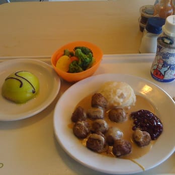 IKEA - Swedish meatballs, mashed potatoes, lingonberry sauce, veggies and princess cake! - Home Decor Near Me - Burbank, California IKEA - Swedish meatballs, mashed potatoes, lingonberry sauce, veggies and princess cake! - Home Decor Near Me - Burbank, California