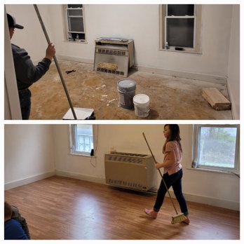 Fleming Handyman & Construction - a woman mopping the floor - General Contractors Near Me - Troy, Pennsylvania
