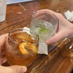 Old Fashion and Gin & Tonic