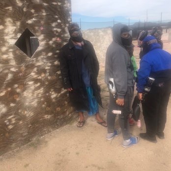 Disruptive Paintball & Airsoft Field - Grandpa wearing his slippahs and lava lava to go paintballing! - Paintball Near Me - Marana, Arizona