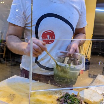 Mercato Centrale - Making the tripe sandwich - Food Court Near Me - Florence, FI