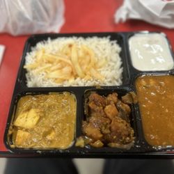 Baba Sweets - My 3 item combo, Chana Masala, Sahi Paneer and Aloo Beigan.