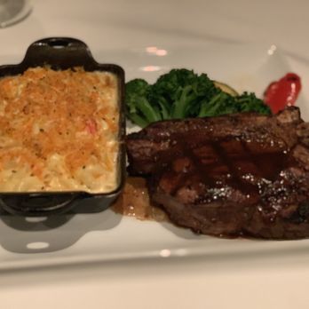 Bricks Restaurant & Wine Bar - Special- Bone in Filet with a side of lobster Mac and cheese. - New American Near Me - Reno, Nevada