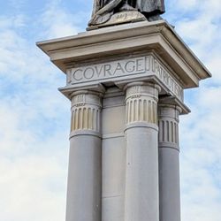 City of Galveston - Broadway and Rosenberg ave by Louis Amateis Italian artist commemorative of the Texas Revolution
