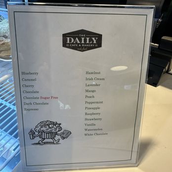 The Daily Cafe & Bakery - Syrup flavors available for all of their beverages - Breakfast & Brunch Near Me - Brook Park, Ohio The Daily Cafe & Bakery - Syrup flavors available for all of their beverages - Breakfast & Brunch Near Me - Brook Park, Ohio