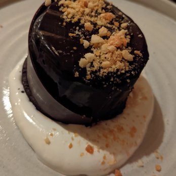 Vetri Cucina - DARK CHOCOLATE GIANDUJA MOUSSE WITH HAZELNUTS AND MARSHMALLOW - Italian Near Me - Philadelphia, Pennsylvania