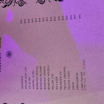 Vas Que Vuelas - menu may 2023 - Bars Near Me - Cabo San Lucas, BCS Vas Que Vuelas - menu may 2023 - Bars Near Me - Cabo San Lucas, BCS