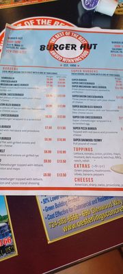 Menu photo 3 Burger Hut 2 Butler, PA