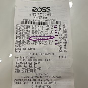 Ross Dress for Less - I don't even get that item!!!!!!!! - Department Stores Near Me - West Hills, California Ross Dress for Less - I don't even get that item!!!!!!!! - Department Stores Near Me - West Hills, California
