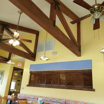 Window Box Cafe - Love these beautiful beams and shutters! - American Near Me - Rocklin, California