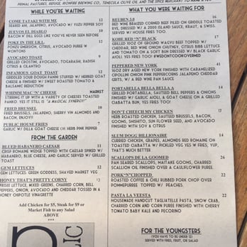 Public House Temecula - Menu - New American Near Me - Temecula, California
