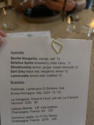 Menu photo 5 Camino Alto San Francisco, CA