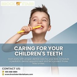 BrockStarr Dental Care - Protect your child's smile from the start! 
Early dental care is key to healthy teeth for life.
Book a pediatric appointment today.