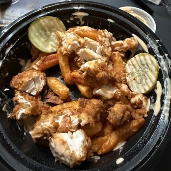 Angry Chickz - Half empty bowl, I  would expect a fries dish to have some fries. - Chicken Shop Near Me - Tracy, California