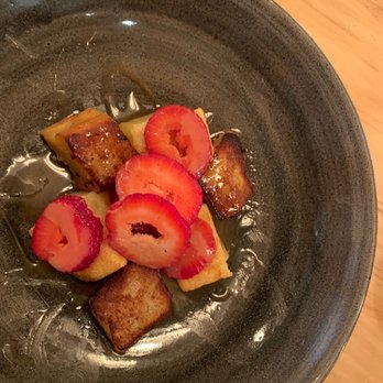 Forc - Butter Mochi with strawberries. - Cocktail Bars Near Me - Kamuela, Hawaii Forc - Butter Mochi with strawberries. - Cocktail Bars Near Me - Kamuela, Hawaii