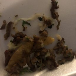 This is ALL FAT from ONE of their steak tacos!