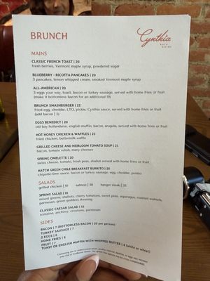 Menu photo 2 Cynthia Washington, DC, DC